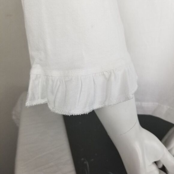 Weatherproof White Ruffled Button Up Panel Blouse - Picture 6 of 8